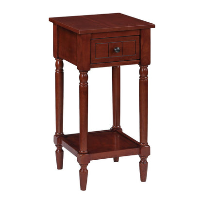French Country Khloe 1 Drawer Accent Table with Shelf