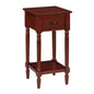 French Country Khloe 1 Drawer Accent Table with Shelf