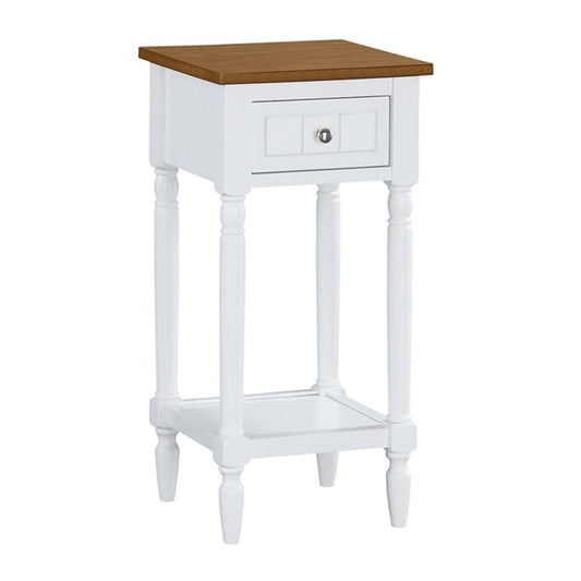 French Country Khloe 1 Drawer Accent Table with Shelf