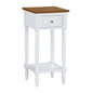 French Country Khloe 1 Drawer Accent Table with Shelf