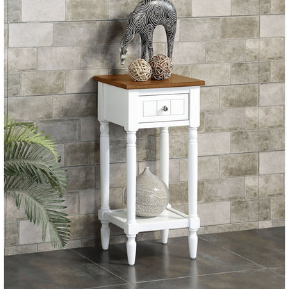 French Country Khloe 1 Drawer Accent Table with Shelf