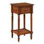 French Country Khloe 1 Drawer Accent Table with Shelf