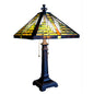 Tiffany-style 2 Light Mission Table Lamp 14" Shade