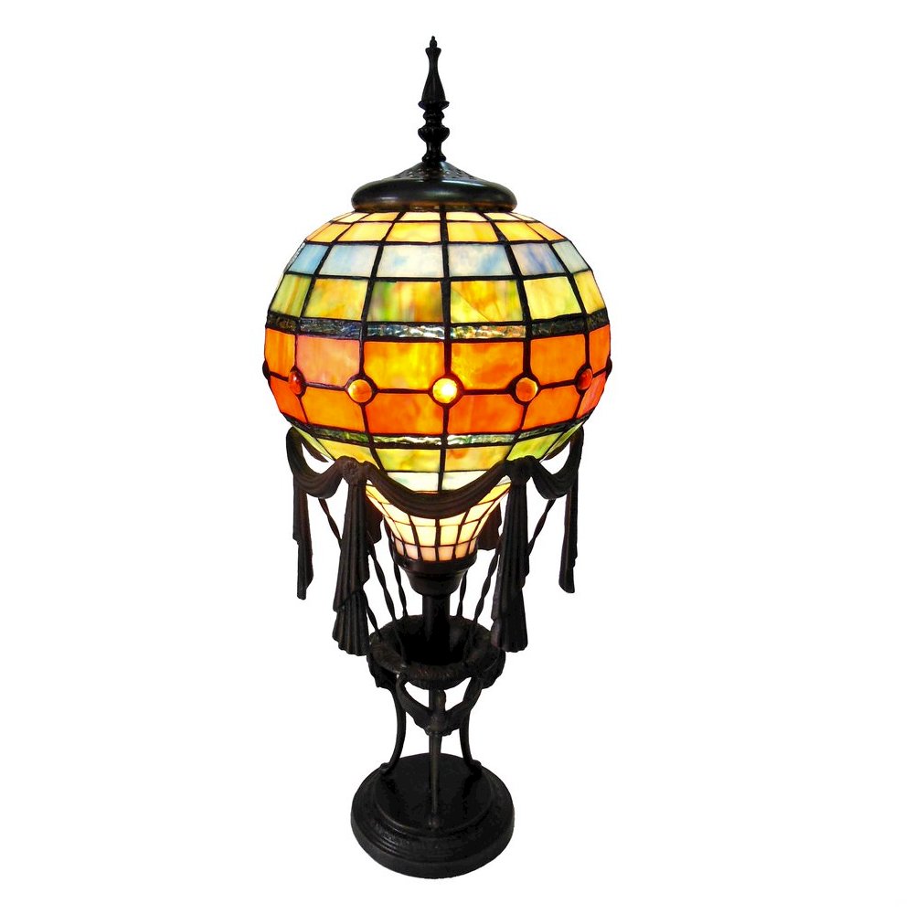 ROZIER Tiffany-style 1 Light Table Lamp 11" Shade