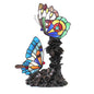 EDITH 2 Tiffany-style 2 Light Butterfly Table Lamp 10" Wide