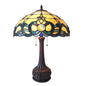 DOUTZEN Tiffany-style 2 Light Victorian Table Lamp 18" Shade