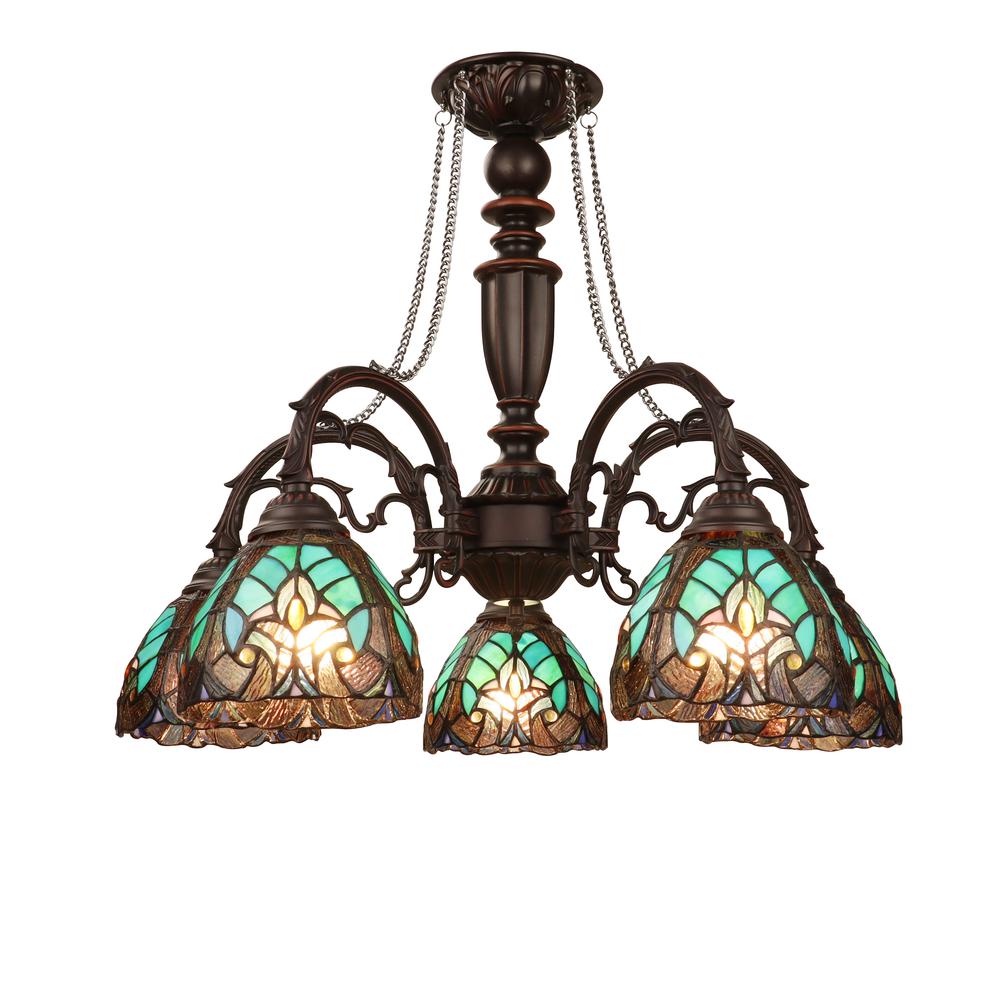 Liaison Victorian-Style 5-Light Antique Dark Bronze Finish Large Chandelier