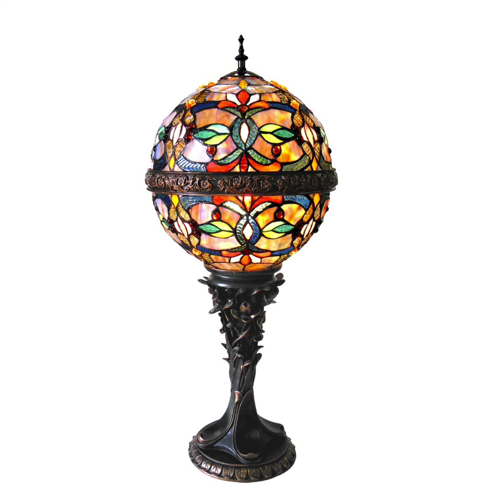 CHARLIZE Tiffany-style 1 Light Victorian Table Lamp 11" Shade