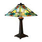 MASON Mission 2 Light Antique Dark Bronze Table Lamp 16" Shade