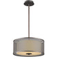 AUDREY Transitional 3 Light Rubbed Bronze Ceiling Pendant 15" Wide