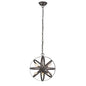 IRONCLAD Industrial-style 6 Light Rubbed Bronze Ceiling Pendant 17" Wide