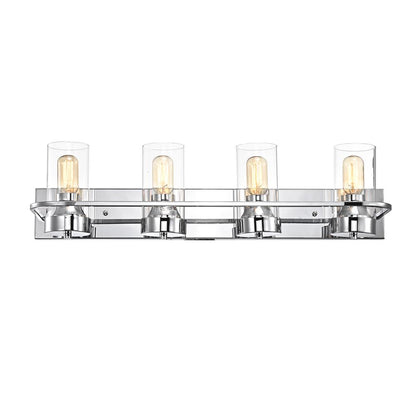 CHLOE Lighting RAELYN Contemporary 4 Light Chrome Bath Vanity Fixture 30" Width