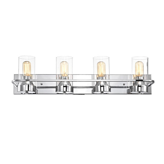 CHLOE Lighting RAELYN Contemporary 4 Light Chrome Bath Vanity Fixture 30" Width
