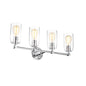 CHLOE Lighting JOYCE Contemporary 4 Light Chrome Bath Vanity Fixture 28" Width