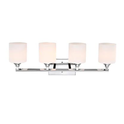 CHLOE Lighting JANE Contemporary 4 Light Chrome Bath Vanity Fixture 29" Width