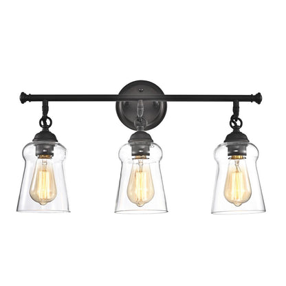 CHLOE Lighting CHERYL Contemporary 3 Light Rubbed Bronze Bath Vanity Fixture 23" Width