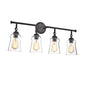 CHLOE Lighting CHERYL Contemporary 4 Light Rubbed Bronze Bath Vanity Fixture 30" Width