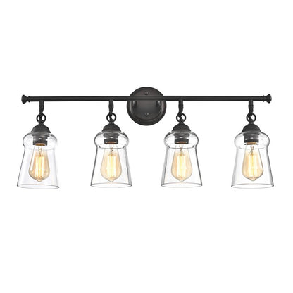 CHLOE Lighting CHERYL Contemporary 4 Light Rubbed Bronze Bath Vanity Fixture 30" Width