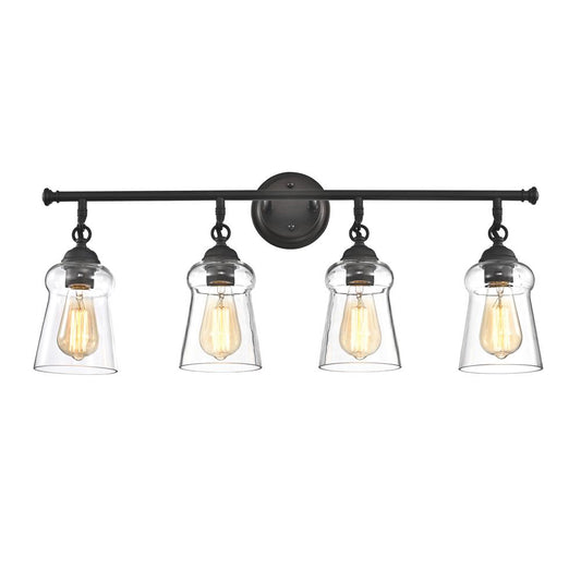 CHLOE Lighting CHERYL Contemporary 4 Light Rubbed Bronze Bath Vanity Fixture 30" Width