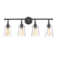 CHLOE Lighting CHERYL Contemporary 4 Light Rubbed Bronze Bath Vanity Fixture 30" Width