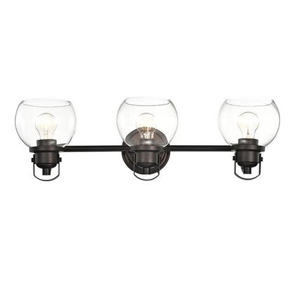 CHLOE Lighting JANICE Contemporary 3 Light Rubbed Bronze Bath Vanity Fixture 26" Width