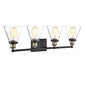 CHLOE Lighting BONNIE Contemporary 4 Light Rubbed Bronze Bath Vanity Fixture 32" Width