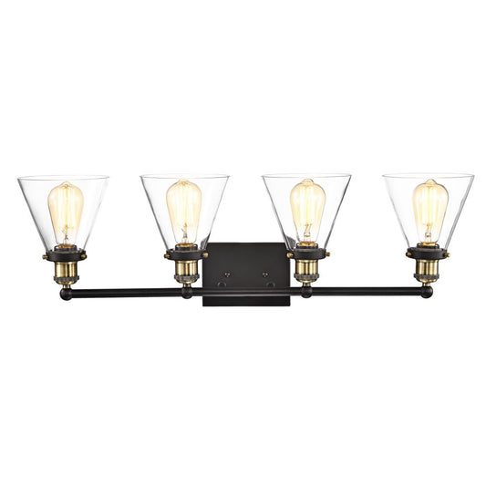 CHLOE Lighting BONNIE Contemporary 4 Light Rubbed Bronze Bath Vanity Fixture 32" Width