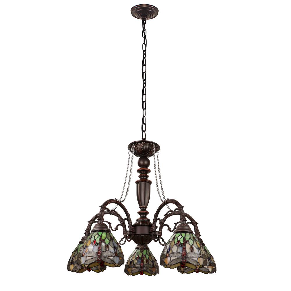 Anisoptera Purity 5-Light Antique Dark Bronze Finish Large Chandelier 27" Wide