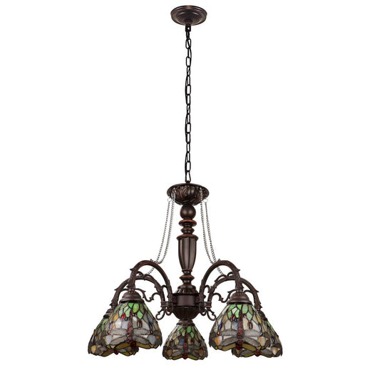 Anisoptera Purity 5-Light Antique Dark Bronze Finish Large Chandelier 27" Wide