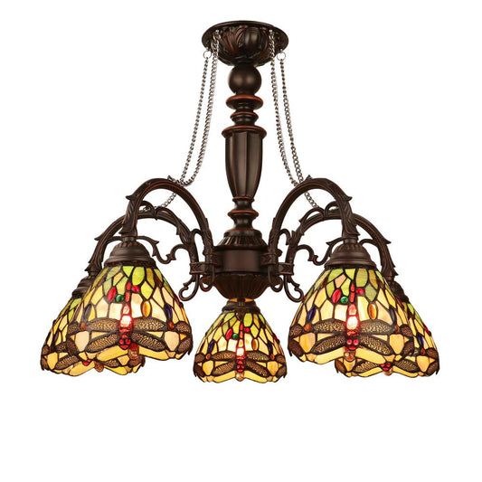 Anisoptera Purity 5-Light Antique Dark Bronze Finish Large Chandelier 27" Wide
