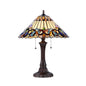 AMBROSE Tiffany-style 2 Light Victorian Table Lamp 16" Shade