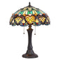 KENDALL Tiffany-style 2 Light Victorian Table Lamp 16" Shade