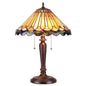 INEZ Tiffany-style 2 Light Mission Table Lamp 16" Shade