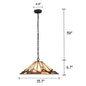 MANTON Mission 2 Light Blackish Bronze Ceiling Pendant 16" Wide