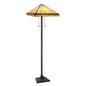 Tiffany-Style 2-Light Mission Floor Lamp 18" Shade
