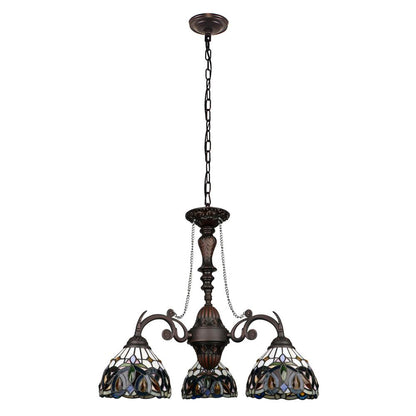 SERENITY Victorian-Style 3-Light Dark Bronze Finish Mini Chandelier 24" Wide