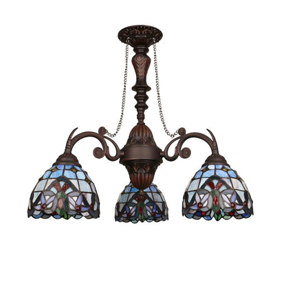 Grenville Victorian-Style Dark Bronze 3-Light Mini Chandelier 24" Wide