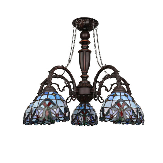 Grenville Victorian-Style Dark Bronze 5-Light Large Chandelier 27" Wide