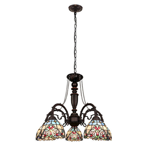 Grenville Victorian-Style Dark Bronze 5-Light Large Chandelier 27" Wide