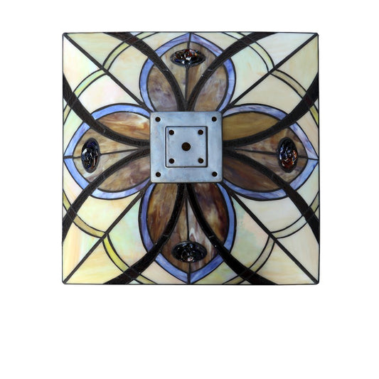 Orson Tiffany-Style 2 Light Mission Table Lamp 16" Shade