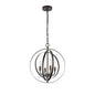 OSBERT Industrial-style 4 Light Rubbed Bronze Ceiling Pendant 16" Wide
