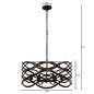 CAPELLA Transitional 6 Light Oil Rubbed Bronze Ceiling Pendant 24" Wide