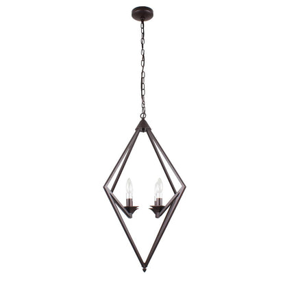 KYRA Transitional 4 Light Rubbed Bronze Ceiling Pendant 19.5" Wide