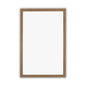 CHLOE'S Reflection Textured Brass Rectangular Framed Wall Mirror 33" Height