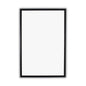 CHLOE'S Reflection Textured Black Rectangular Framed Wall Mirror 36" Height