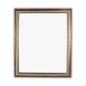 CHLOE'S Reflection Textured Brass Rectangular Framed Wall Mirror 33" Height
