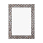 CHLOE's Reflection Verical/Horizontal Hanging Seashell Finish Rectangle Framed Wall Mirror 32" Height