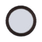 CHLOE's Reflection Vertical Hanging Black-Wood Finish Circle Framed Wall Mirror 30" Height