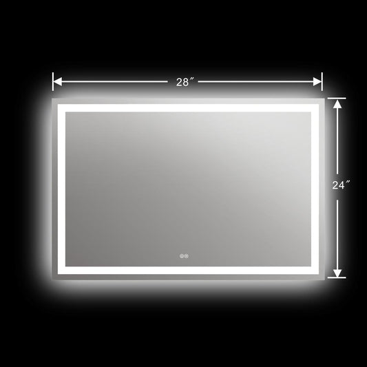 SPECULO Back Lit LED Mirror 6000K Daylight White 28" Wide