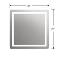 SPECULO Back Lit LED Mirror 4000K Warm White  28" Wide